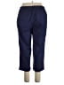 Only Necessities Polka Dots Blue Casual Pants Size 16 - photo 2