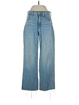 Madewell The Perfect Vintage Wide-Leg Crop Jean in Altoona Wash: Raw-Hem Edition
