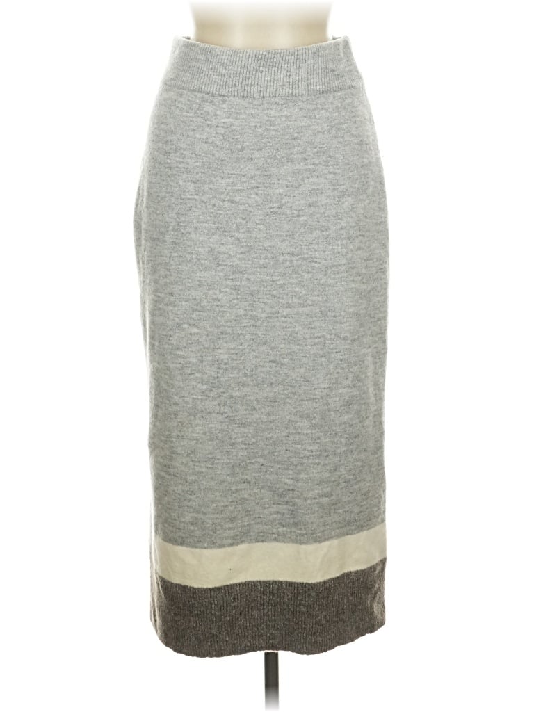 Pre-owned Massimo Dutti Casual Skirt In Gray