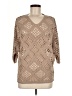 Unbranded 100% Polyester Tan Pullover Sweater Size M - photo 1