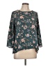 Papermoon 100% Polyester Teal 3/4 Sleeve Blouse Size L - photo 1