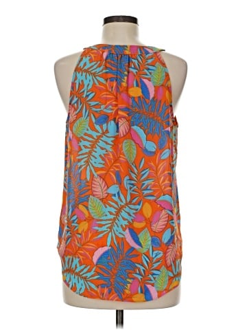 Rose + Olive Sleeveless Blouse (view 2)
