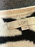 Ann Taylor LOFT 100% Nylon Animal Print Ivory Pullover Sweater Size L - photo 7