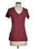 Reebok 100% Polyester Tweed Burgundy Active T-Shirt Size S - photo 1