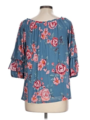 Democracy 3/4 Sleeve Blouse (view 2)
