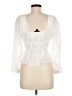 J.Crew Ivory 3/4 Sleeve Blouse Size 6 - photo 2