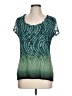Axcess 100% Nylon Green Short Sleeve Top Size L - photo 1