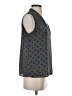 Ann Taylor LOFT Outlet 100% Polyester Gray Sleeveless Blouse Size S (petite) - photo 4