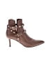 Valentino Garavani Brown Tan Leather Rockstud Booties Size EU 35 - photo 1