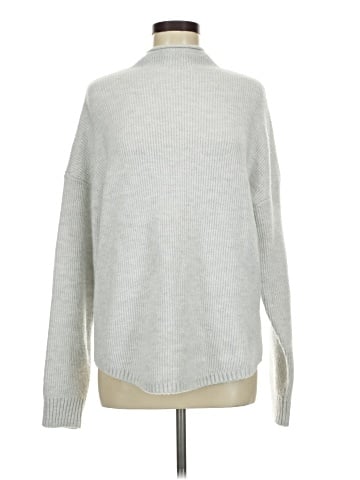 Olivia Grey Turtleneck Sweater (view 1)
