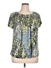 Style&Co Blue Short Sleeve Blouse Size XL - photo 1