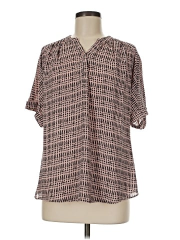 Worthington Short Sleeve Blouse (view 1)