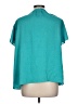 Current Air Teal Short Sleeve Blouse Size L - photo 2