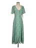 1.State 100% Polyester Green Casual Dress Size 4 - photo 1