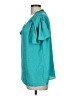 Current Air Teal Short Sleeve Blouse Size L - photo 5