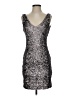 Ann Taylor Metallic Silver Cocktail Dress Size XS - photo 1