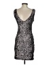 Ann Taylor Metallic Silver Cocktail Dress Size XS - photo 2