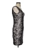 Ann Taylor Metallic Silver Cocktail Dress Size XS - photo 4