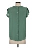Ann Taylor LOFT 100% Polyester Green Short Sleeve Blouse Size XS - photo 2
