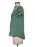 Ann Taylor LOFT 100% Polyester Green Short Sleeve Blouse Size XS - photo 5