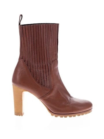 Gucci Leather Edith Ankle Boots (view 1)