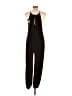 Fashion Nova 100% Polyester Solid Black Jumpsuit Size L - photo 2