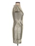 Alice + Olivia Metallic Silver Cocktail Dress Size 0 - photo 4