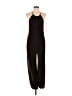 Fashion Nova 100% Polyester Solid Black Jumpsuit Size L - photo 1