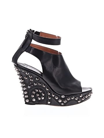 Givenchy Leather Spike Baroque Studded Platform Wedges (view 1)