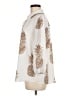 Unbranded 100% Polyester Print Ivory 3/4 Sleeve Blouse Size M - photo 5