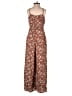 Blue Rain 100% Rayon Paisley Brown Jumpsuit Size XXS - photo 2