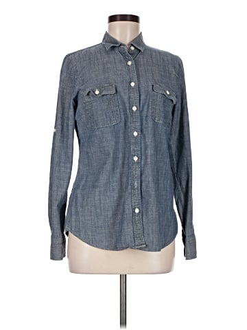 J.Crew Factory Store Long Sleeve Button-Down Shirt (view 1)