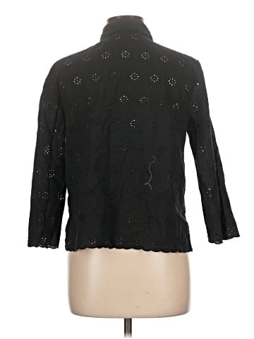 Liz Claiborne 3/4 Sleeve Button-Down Shirt (view 2)