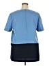 Kathie Lee 100% Polyester Blue Short Sleeve Top Size 18 - photo 2