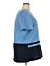Kathie Lee 100% Polyester Blue Short Sleeve Top Size 18 - photo 4