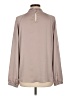 Banana Republic 100% Polyester Tan Long Sleeve Blouse Size L - photo 2