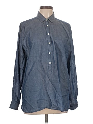 Ann Taylor LOFT Long Sleeve Button-Down Shirt (view 1)