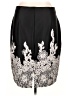 Roz & Ali Graphic Black Formal Skirt Size 1X - photo 2