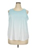 Zelos Blue Sleeveless T-Shirt Size 2X - photo 1