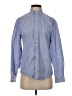 Heritage 100% Cotton Polka Dots Blue Long Sleeve Button-Down Shirt Size S - photo 1