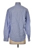 Heritage 100% Cotton Polka Dots Blue Long Sleeve Button-Down Shirt Size S - photo 2