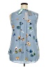 Daniel Rainn Blue Sleeveless Blouse Size 2X - photo 2