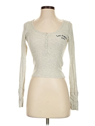 Hollister Long Sleeve Henley (view 1)