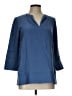 Lafayette 148 New York 100% Silk Blue Blouse Size L (estimated) - photo 1