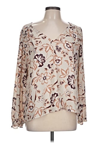 Ann Taylor Factory Long Sleeve Blouse (view 1)