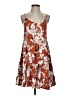 Roxy 100% Viscose Floral Orange Casual Dress Size XS - photo 1