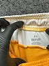 Under Armour 100% Polyester Color Block Yellow Athletic Shorts Size S - photo 3