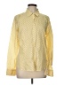 J.Crew Print Yellow Long Sleeve Blouse Size 12 - photo 1