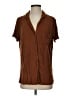SKIMS Brown Short Sleeve Blouse Size S - photo 1