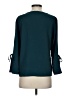 H&M 100% Polyester Teal 3/4 Sleeve Blouse Size 4 - photo 2